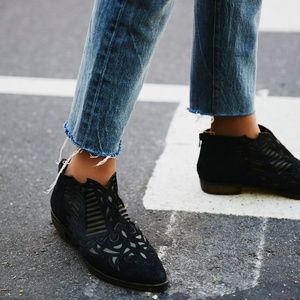 NIB Free People Desert Dancing Booties Black 7.5-8
